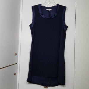 Trina Turk Double Rainbow Navy Blue Shift Dress Size L